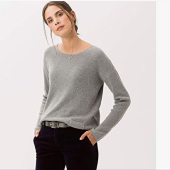 Everlane Gray Scoop Neck Knit Sweater Size XS - Picture 1 of 9